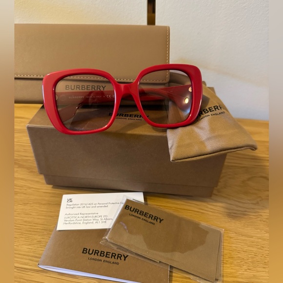 Burberry Accessories - Authentic Burberry Sunglasses in Red